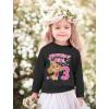 imageTstars Birthday Girl Paw Patrol Skye 3rd Birthday Toddler Kids SweatshirtBlack