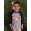 imageTstars Captain 5th Five Year Old Birthday Gift 34 Sleeve Baseball Jersey Toddler ShirtBlue