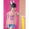 imageTstars Gift for 5 Year Old Girl Unicorn 5th Birthday Youth Kids TShirtViolet