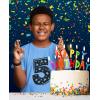 imageTstars Im 5 Superstar 5th Birthday Shirt Boy Girl Five Year Old Toddler Kids TShirtCalifornia Blue