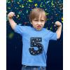 imageTstars Im 5 Superstar 5th Birthday Shirt Boy Girl Five Year Old Toddler Kids TShirtCalifornia Blue