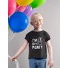 imageTstars Im Three Lets Party Shirt  Fun 3rd Birthday Tee for Toddler Boys and Girls Cute Kids Gift OutfitBlack