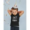 imageTstars Im Three Lets Party Shirt  Fun 3rd Birthday Tee for Toddler Boys and Girls Cute Kids Gift OutfitBlack