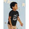 imageTstars Im Three Lets Party Shirt  Fun 3rd Birthday Tee for Toddler Boys and Girls Cute Kids Gift OutfitBlack