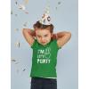 imageTstars Im Three Lets Party Shirt  Fun 3rd Birthday Tee for Toddler Boys and Girls Cute Kids Gift OutfitGreen