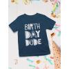 imageTstars Its My Birthday Dude Shirt 2nd 3rd 4th 5th Boys Girls Toddler Kids TShirtDude  Navy