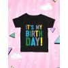 imageTstars Its My Birthday Dude Shirt 2nd 3rd 4th 5th Boys Girls Toddler Kids TShirtMy Birthday  Black