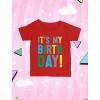 imageTstars Its My Birthday Dude Shirt 2nd 3rd 4th 5th Boys Girls Toddler Kids TShirtMy Birthday  Red
