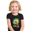 imageTstars Official Spongebob  5th Birthday Im 5 Toddler Kids TShirt 4T Black