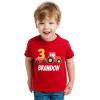 imageTstars Personalized 3rd Birthday Shirt Boy Construction Tractor Toddler Kids TShirtNavy