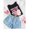 imageTstars Skye Birthday Girl 3 Gifts for Three Years Old Bday Paw Patrol Theme Party Toddler Kids Girls Fitted TShirt A51144dTime Flies 3  Black