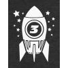 imageTstars Space Rocket 3rd Birthday Shirt Boy Girl 3 Year Old Infant Toddler Kids TShirtBlack