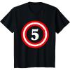 imageCaptain 5th Birthday  Gift for Five Years Old Youth Kids TShirtBlack