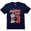 imageMarshall Rubble Rocky Paw Patrol 3rd Birthday Shirt for Boys  Toddler Bday TShirt Gift  Kids Party Outfit for 3 Year OldMarshall 3rd  Navy