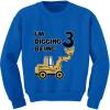 imageTstars 3rd Birthday  Bulldozer Construction Party Toddler ToddlerKids SweatshirtsBlue