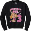 imageTstars Birthday Girl Paw Patrol Skye 3rd Birthday Toddler Kids SweatshirtBlack
