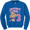 imageTstars Birthday Girl Paw Patrol Skye 3rd Birthday Toddler Kids SweatshirtBlue