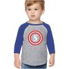 imageTstars Captain 5th Five Year Old Birthday Gift 34 Sleeve Baseball Jersey Toddler ShirtBlue