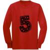 imageTstars Five Years Old Birthday Gift Idea  Im 5 Superstar Long Sleeve Kids TShirtRed