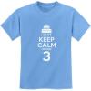 imageTstars I Cant Keep Calm Im 3 3rd Birthday Shirt Boy Girl Three Years Old Kids TShirtCalifornia Blue