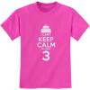 imageTstars I Cant Keep Calm Im 3 3rd Birthday Shirt Boy Girl Three Years Old Kids TShirtPink
