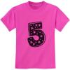 imageTstars Im 5 Superstar 5th Birthday Shirt Boy Girl Five Year Old Toddler Kids TShirtPink
