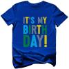 imageTstars Its My Birthday Dude Shirt 2nd 3rd 4th 5th Boys Girls Toddler Kids TShirtMy Birthday  Blue