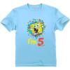 imageTstars Official Spongebob  4th Birthday Im 4 Toddler Kids TShirtCalifornia Blue