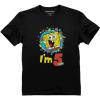 imageTstars Official Spongebob  5th Birthday Im 5 Toddler Kids TShirt 4T Black