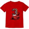 imageTstars Race Car 3rd Birthday Shirt  Fun Gift Tee for 3YearOld Boys ampamp Girls Toddler Kids Racing Party OutfitRed