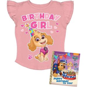 imagePaw Patrol Skye Toddler Birthday Girl Tee  Gift Idea for 3 or 4 Year Old Girls  Ruffle Sleeve Party TopBirthday Girlbookstickers  Mauvelous
