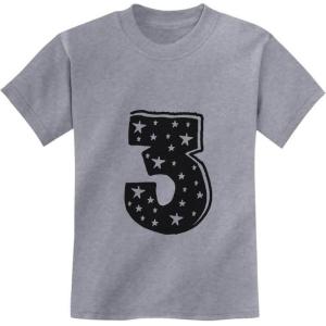 imageTstars Im 3 Superstar 3rd Birthday Shirt Boy Girl Three Year Old Toddler Kids TShirtGray