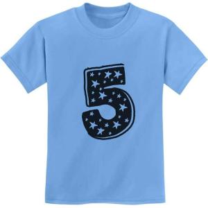 imageTstars Im 5 Superstar 5th Birthday Shirt Boy Girl Five Year Old Toddler Kids TShirtCalifornia Blue