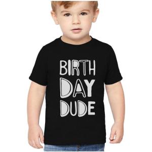 imageTstars Its My Birthday Dude Shirt 2nd 3rd 4th 5th Boys Girls Toddler Kids TShirtDude  Black