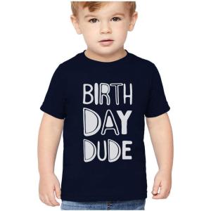 imageTstars Its My Birthday Dude Shirt 2nd 3rd 4th 5th Boys Girls Toddler Kids TShirtDude  Navy
