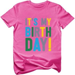 imageTstars Its My Birthday Dude Shirt 2nd 3rd 4th 5th Boys Girls Toddler Kids TShirtMy Birthday  Pink