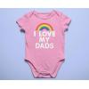 imageTstars I Love My Dads Pride Baby Outfit  Gift for Gay LGBT Parents  LGBTQ Rainbow Infant BodysuitDads  Pink