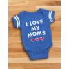 imageTstars I Love My Dads Pride Baby Outfit  Gift for Gay LGBT Parents  LGBTQ Rainbow Infant BodysuitMoms  Blue