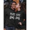 imageTstars Matching Couple Hoodies Set Play Together Stay Together Funny Gamer ValentineStay Black  Play Black
