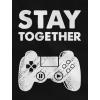 imageTstars Matching Couple Hoodies Set Play Together Stay Together Funny Gamer ValentineStay Black  Play Red