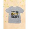 imageTstars Promoted to Big Brother and Digging It TShirt  Toddler Kids Sibling Shirt  Pregnancy Reveal Gift for BoysGray