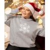 imageTstars Snowflake Christmas Hoodie for Women and Teen Girls Xmas Holiday Sweatshirt HoodiesSnowflake  Gray