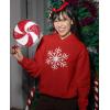 imageTstars Snowflake Christmas Hoodie for Women and Teen Girls Xmas Holiday Sweatshirt HoodiesSnowflake  Red