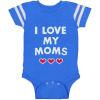 imageTstars I Love My Dads Pride Baby Outfit  Gift for Gay LGBT Parents  LGBTQ Rainbow Infant BodysuitMoms  Blue