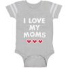 imageTstars I Love My Dads Pride Baby Outfit  Gift for Gay LGBT Parents  LGBTQ Rainbow Infant BodysuitMoms  Gray