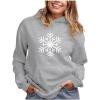 imageTstars Snowflake Christmas Hoodie for Women and Teen Girls Xmas Holiday Sweatshirt HoodiesSnowflake  Gray