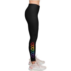 imageLove Pride Leggings for Women ampamp Teen Girls  LGBTQ Equality Gift  Heart Rainbow TightsHearts  Black