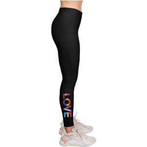 imageLove Pride Leggings for Women ampamp Teen Girls  LGBTQ Equality Gift  Heart Rainbow TightsLove  Black