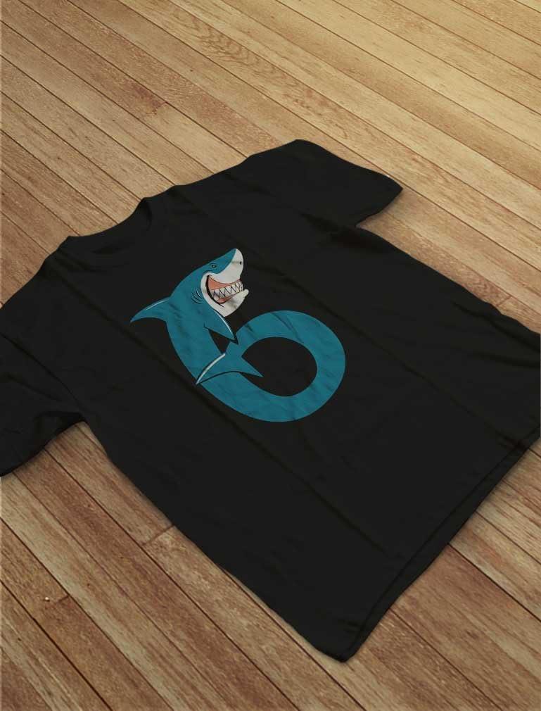 imageTstars TeeStars  6th Birthday Shark Party Gift for Six Years Old Youth Kids TShirtBlack