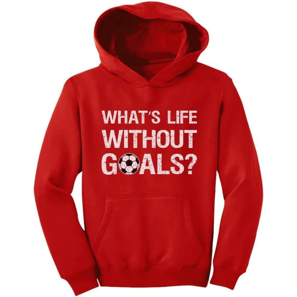 imageTstars Youth Soccer Hoodie for Boys and Girls  Funny Sports Sweatshirt Gift for Players ampamp Fans  Game Day ApparelRed